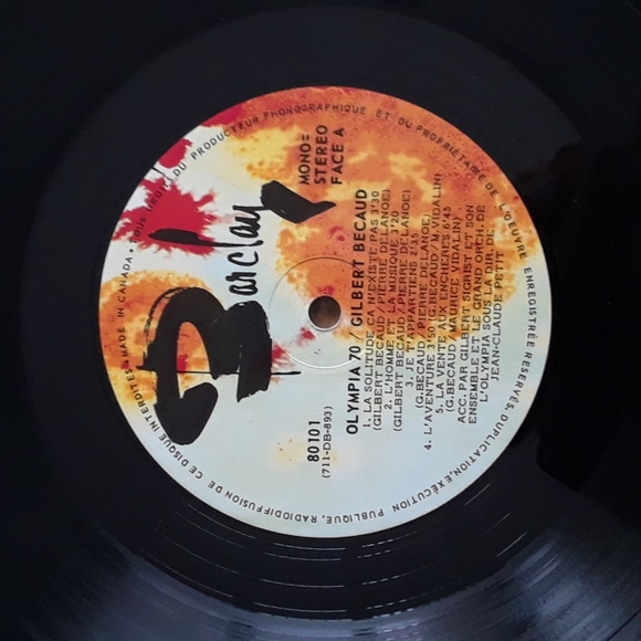 Gilbert Bécaud. Olympia 70. 1970 - Picture 3 of 4